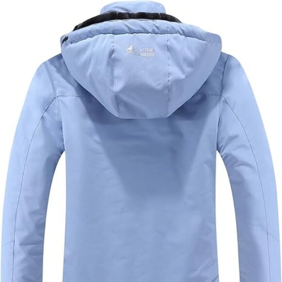 Moerdeng Women's Blue Waterproof Mountain Ski Winter Snow Coat Size Large NWOT - Picture 2 of 6